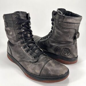 Diesel Charcoal and Ebony Men's Boots
